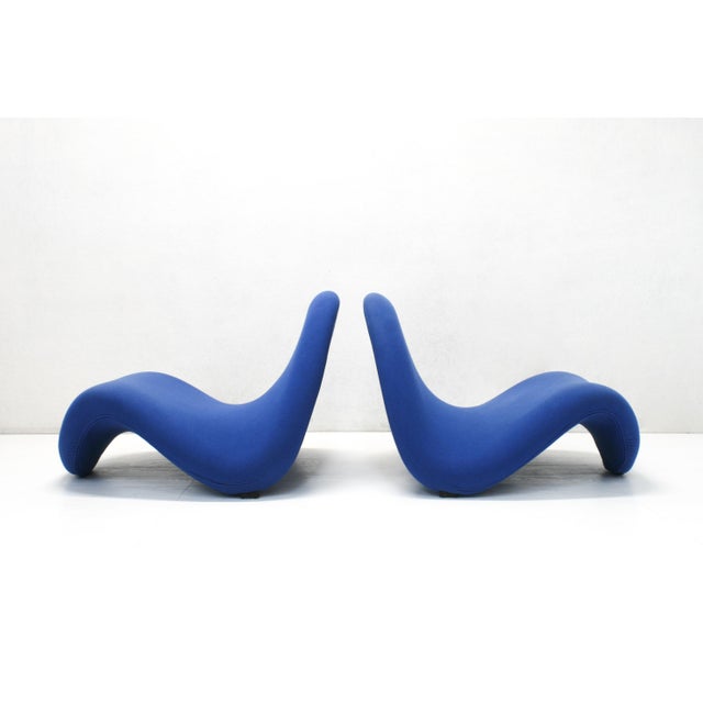 Model 557 Tongue Lounge Chairs attributed to Pierre Paulin for Artifort, 1980s, Set of 2 For Sale - Image 11 of 16