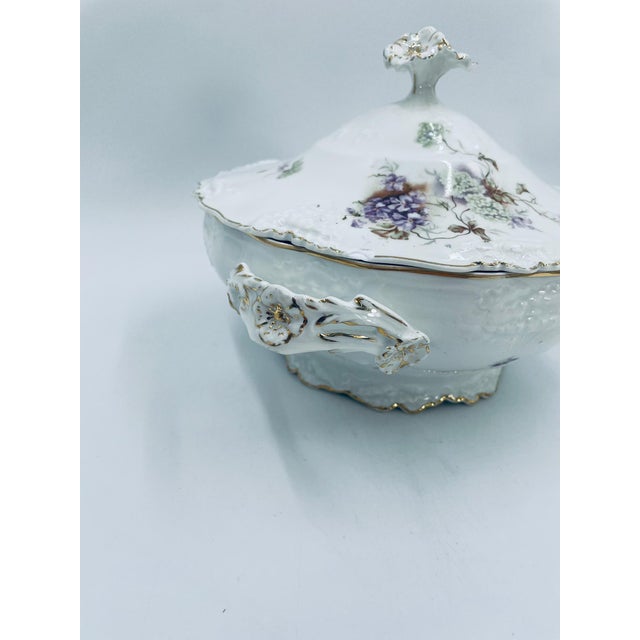 Antique Art Nouveau Porcelain Soup Tureen, 1965 For Sale - Image 14 of 15