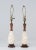 Mid Century Marble Walnut Lamps Italy - a Pair For Sale - Image 4 of 13
