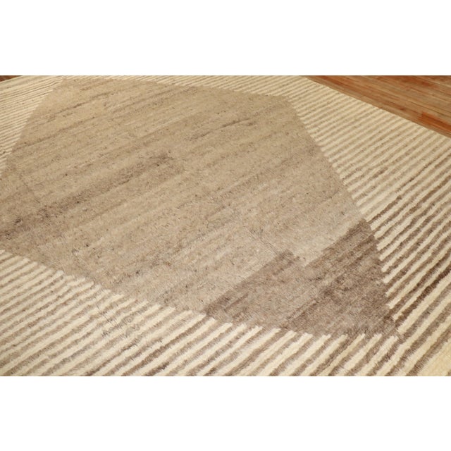 Zabihi Collection Contemporary Tulu Mohair Style Turkish Rug - 10'3" x 14'5" For Sale - Image 9 of 12