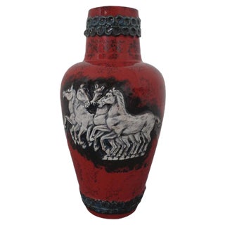 Large Ceramic 1020-60 Horse Vase from Walter Gerhards, 1960s For Sale