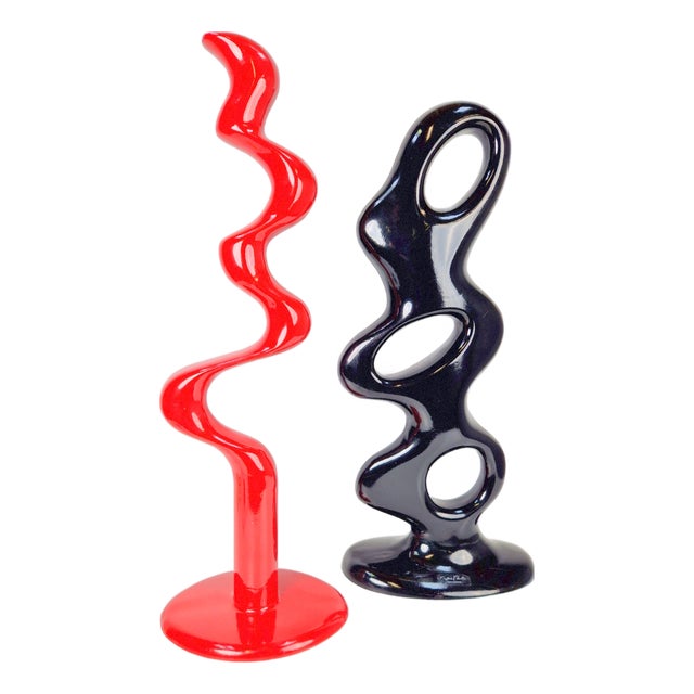 Vintage Abstract Döman Sculptures by Tony Almén & Peter Gest for Ikea, 1990s, Set of 2 For Sale
