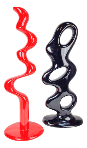 Vintage Abstract Döman Sculptures by Tony Almén & Peter Gest for Ikea, 1990s, Set of 2