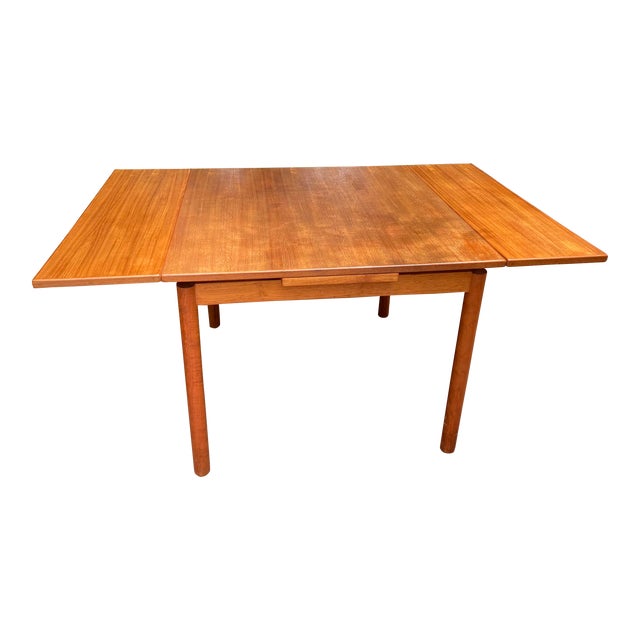1960s Mid Century Kitchen Teak Table With Leaves Chairish