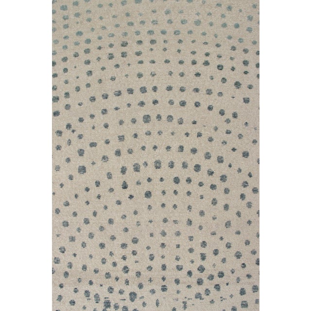 Modern Rug & Kilim’s Distressed Modern Rug in All Over Gray, Blue Abstract PatternRug & Kilim’s Distressed Modern Rug in All Over Gray, Blue Abstract Pattern For Sale - Image 3 of 5