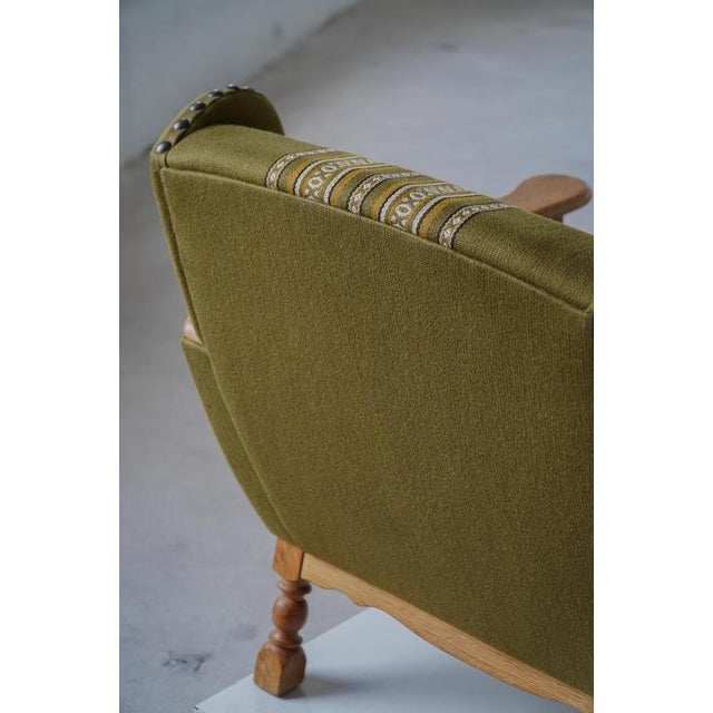 Mid-Century Modern Danish Oak Lounge Chairs by Henning Kjærnulf, 1960s, Set of 2 For Sale - Image 9 of 18