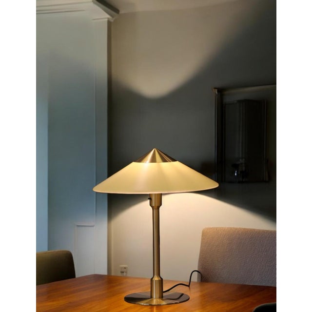 Metal Mid-Century Kongelys Table Lamp by Niels Rasmussen Thykier for Fog & Mørup, Denmark, 1960s For Sale - Image 7 of 14