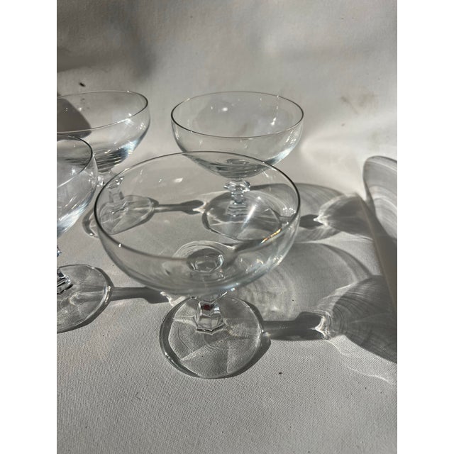 1970s 1970s Collection of Bamboo Stemmed Glasses For Sale - Image 5 of 8