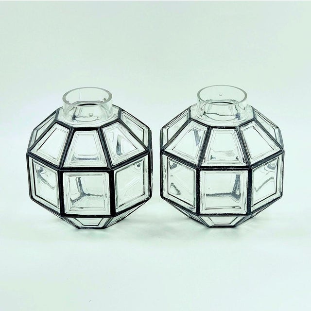 Mid-Century Glass and Brass Pendants from Limburg, Germany, 1960s-1970s, Set of 2 For Sale - Image 10 of 13