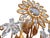 This striking chandelier is a sophisticated example of 1970s lighting design, combining organic forms with timeless...