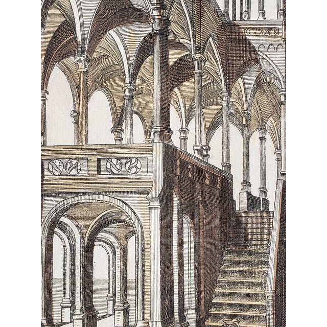 This print I believe is hand colored. Actual year of printing I believe is 1780. This print was done in a perspective...