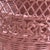 Mid-20th Century Bubble Gum Pink Wicker Wastebasket For Sale - Image 9 of 17