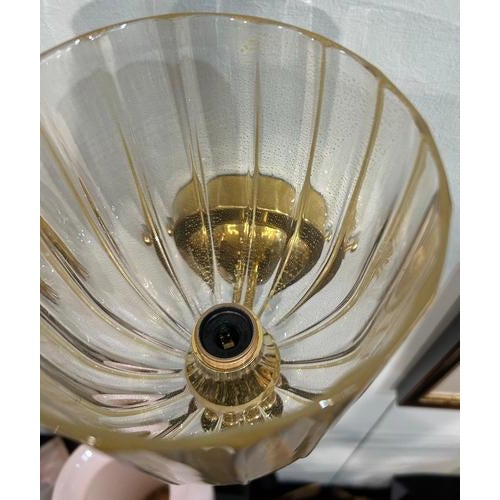 Brass and Glass Murano Wall Sconces, 1990, Set of 2 For Sale - Image 10 of 18