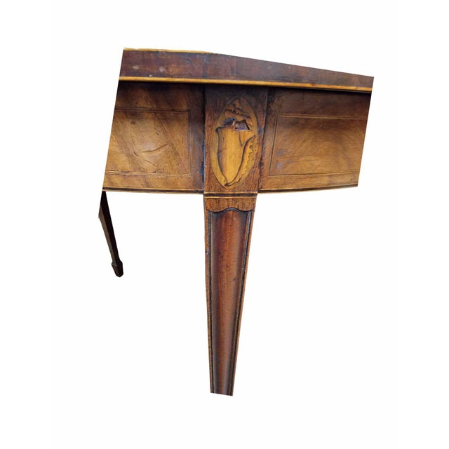 English An Early 19th Century English Demi Lune Console Table. For Sale - Image 3 of 10