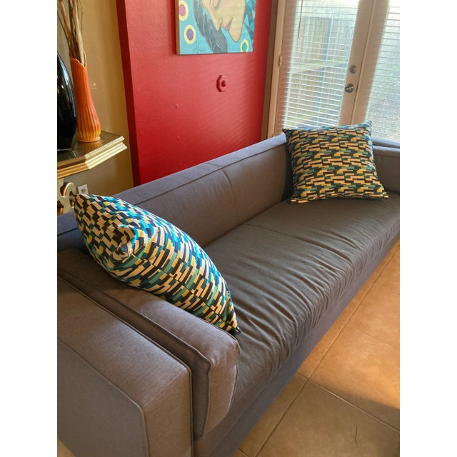 Contemporary Modern Abstract Design Pillows- a Pair For Sale - Image 3 of 5