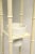 Metal Mid 20th Century White Painted Metal Faux Bamboo Floor Lamp W/ Shade For Sale - Image 7 of 11