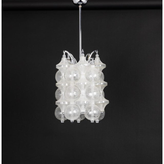Small Glass Tulipan Pendant Light attributed to Seguso, Italy, 1960s For Sale - Image 11 of 16