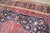 1920s fancy Persian Meshed Square Rug in traditional reds and blues