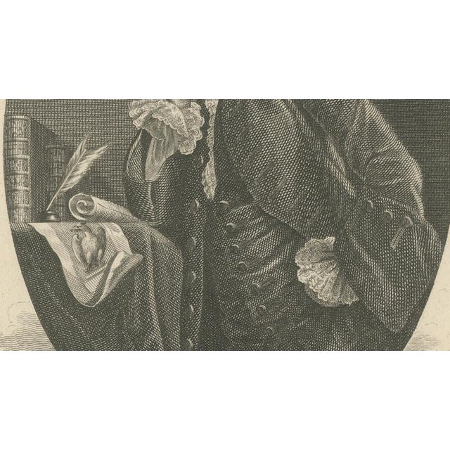 After Reynolds, Horace Walpole Portrait, Strawberry Hill, Engraving, 1787 For Sale - Image 5 of 9