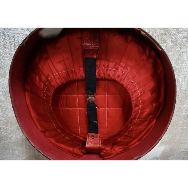 Victorian Gentlemans Triple Leather Hat Bucket from Scott & Co, 1890s For Sale - Image 6 of 11
