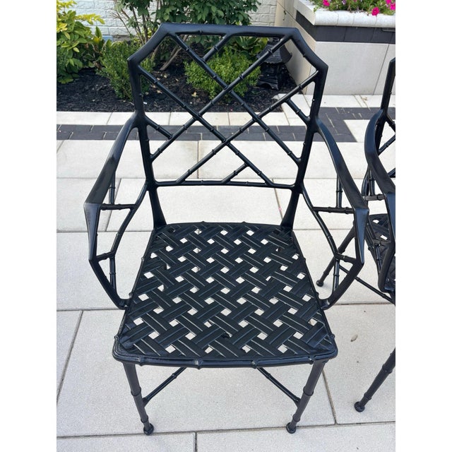 1950s Professionally Restored Calcutta Patio Chairs by Brown Jordan- Set of 4 For Sale - Image 5 of 11