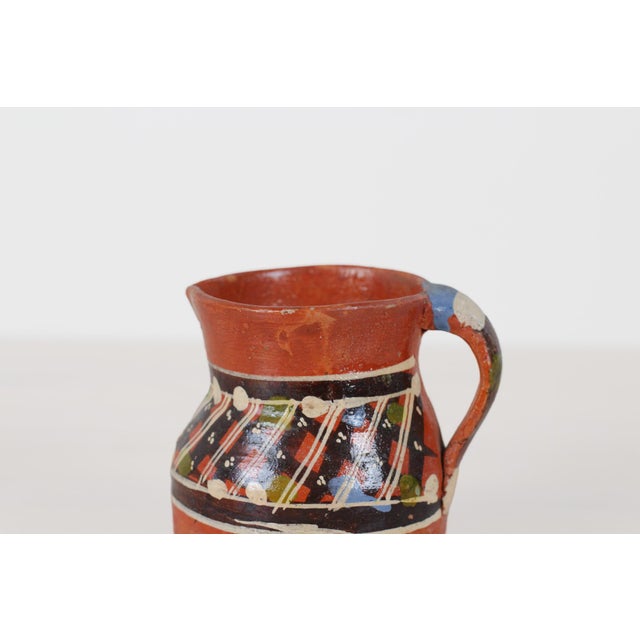 Mid-Century Mexican Redware Pitcher For Sale - Image 10 of 14