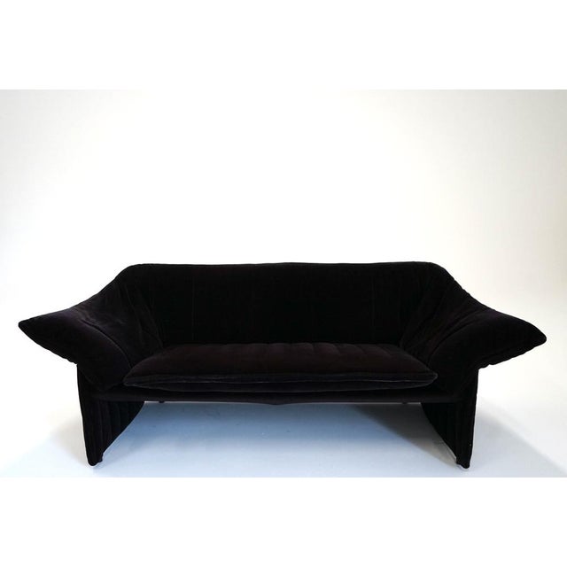 1970s Model Le Stelle Velvet Two-Seat Sofa by Mario Bellini, Set of 1970 For Sale - Image 5 of 5
