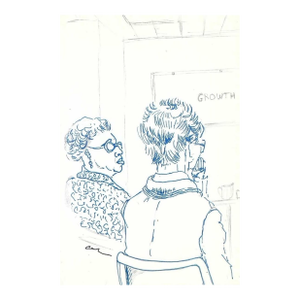 Myriam Cahn Drawing of Two Ladies