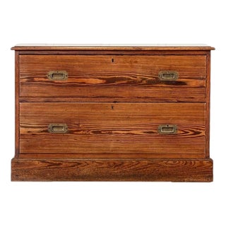 19th Century English Pine Campaign Drawers, 1890 For Sale