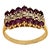 0.40 Carat Natural Ruby and Diamond 14 Karat Yellow Gold Ring For Sale - Image 15 of 18