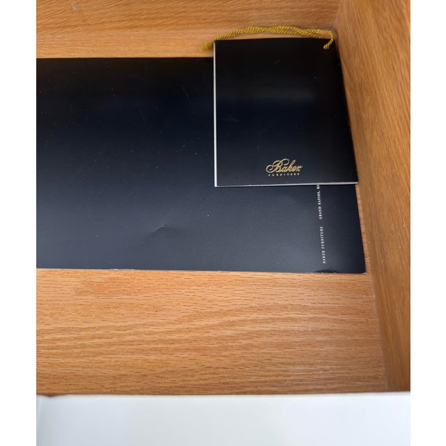 White Late 20th Century Hollywood Regency Baker Furniture Co White Lacquer Display Cabinet For Sale - Image 8 of 11