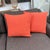 Contemporary Woven Coral Throw Pillows, Pair For Sale - Image 3 of 9