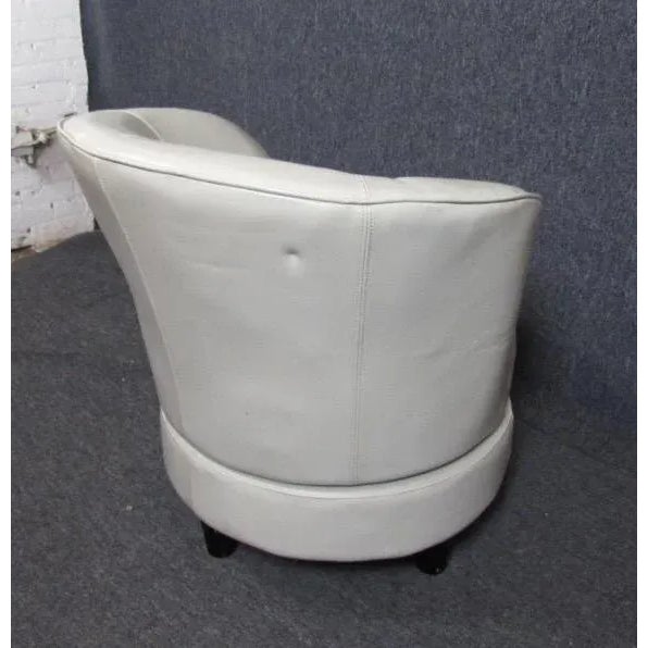 Modern Modern Swivel Club Chair For Sale - Image 3 of 7