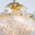 Glass Textured Murano glass sunburst pendant For Sale - Image 7 of 8