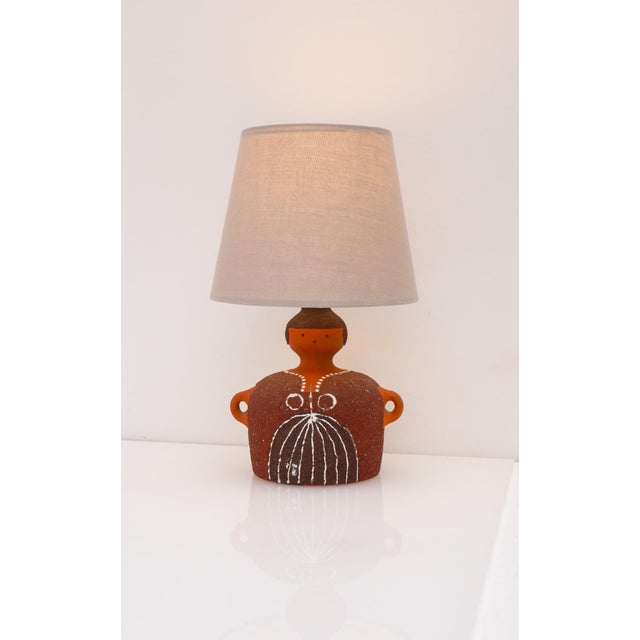 Scandinavian Pottery Table Lamp by Thomas Hellström for Nittsjö, 1970s For Sale - Image 6 of 13