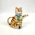 Orange 1920s Chinese Porcelain Tabby Cat Tea Pot For Sale - Image 8 of 8