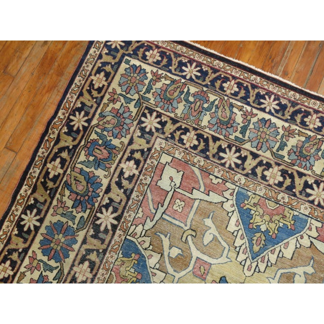 Antique Zabihi Collection Lavar Kirman Rug - 8'10" x 12' For Sale - Image 12 of 13