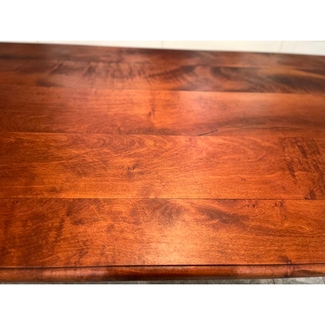 Hand-Carved Solid Mesquite Wood Dining Table For Sale - Image 9 of 10
