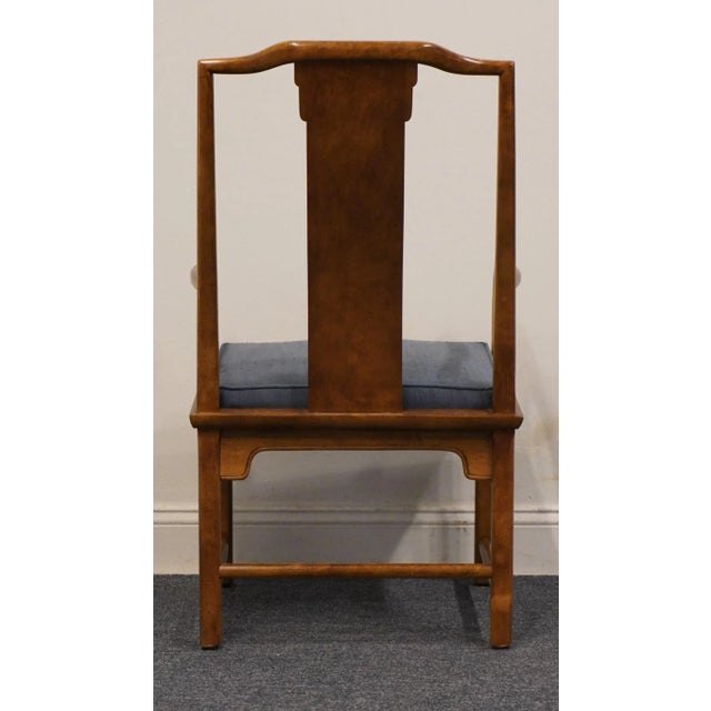 Late 20th Century Century Furniture Chin Hua Collection Asian Chinoiserie Splat Back Dining Arm Chair For Sale - Image 5 of 7