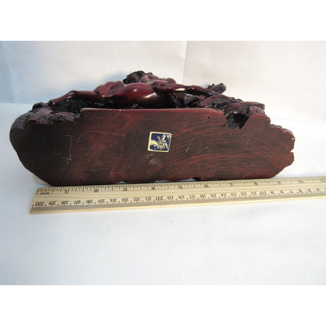 Vintage Red Resin Figure Running Horses For Sale - Image 10 of 15
