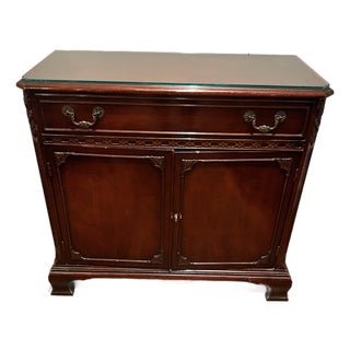 1940s Gimbel Brothers Chippendale Style Mahogany Credenza For Sale