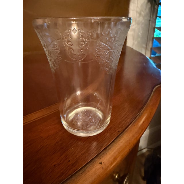 1930s Clear Hazel Atlas Florentine No. 2 Depression Glass Table Set - 43 Pcs For Sale - Image 11 of 12