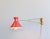 Metal, Brass, and Glass Diablo Wall Lamp by René Mathieu for Lunel, 1950s For Sale - Image 4 of 6