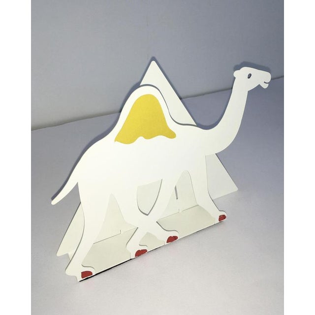 Painted Black Metal Egitto Sculpture by Bruno Chersicla, 1980 For Sale - Image 13 of 18