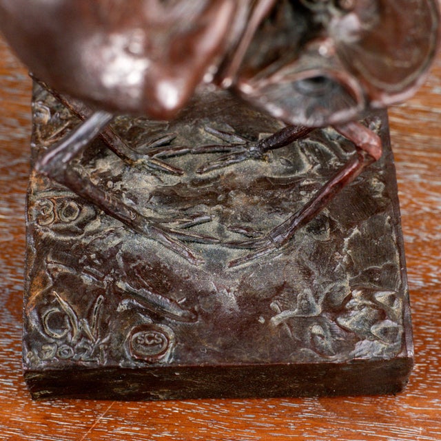 Metal Corrie Van Der Wath “Eat or Be Eaten” Bronze Sculpture – Business Bronze Series, Signed Limited Edition, 2021 For Sale - Image 7 of 7