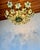 1970s Vintage Murano Style Hand-Painted Green Glass Floral Flush Mount Chandelier⁠ For Sale - Image 16 of 18