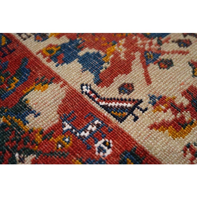 Antique Qashqai Rug 3'7'' X 7'1'' For Sale - Image 9 of 10