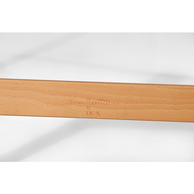 Wood Set of Vintage Pernilla Lounge Chair and Ottoman by Bruno Mathsson for Dux, 1969 For Sale - Image 7 of 8