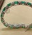 22 Carat Natural Zambian Emerald & 1.6ct Diamond Tennis Bracelet 14 Karat Gold For Sale - Image 4 of 8