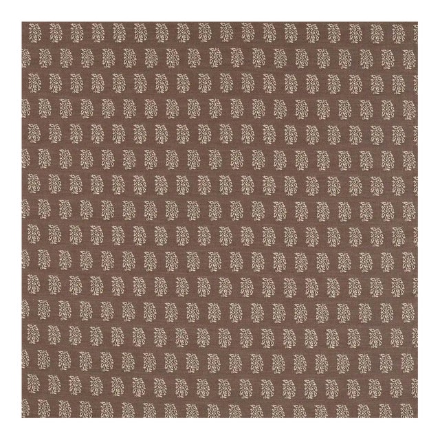 Sanderson Bagru Fabric in Cocoa For Sale